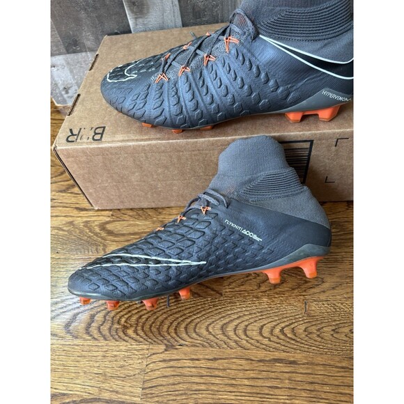 Nike Hypervenom Phantom 3 Elite FG Soccer Cleats Grey Orange Size 12 Italy main image 8